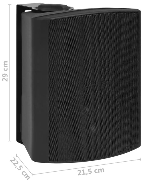 Загрузите изображение в средство просмотра галереи, Boxe stereo de perete, 2 buc., negru, 120 W, interior/exterior
