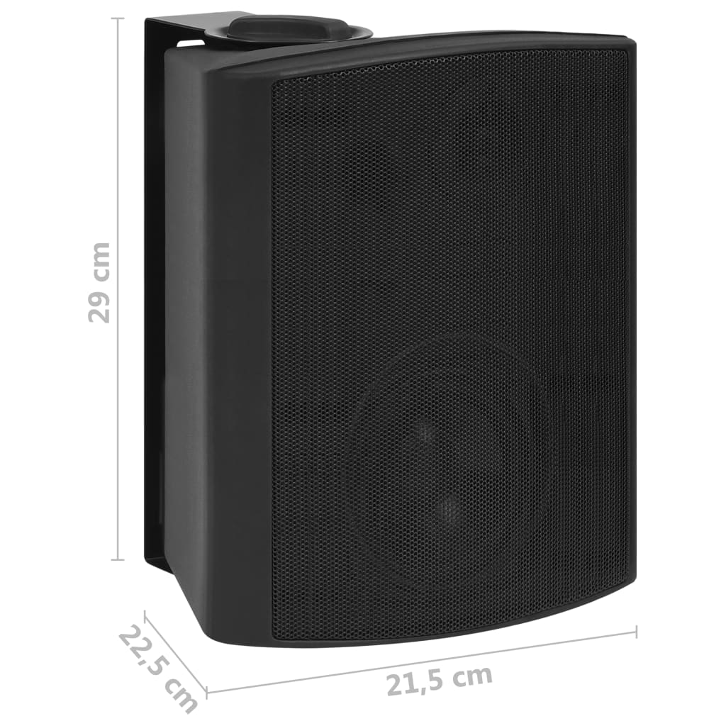 Boxe stereo de perete, 2 buc., negru, 120 W, interior/exterior