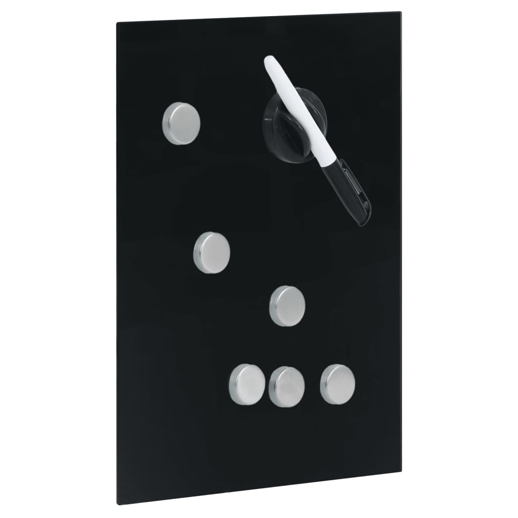 Casetă pentru chei cu tablă magnetică, negru, 30 x 20 x 5,5 cm