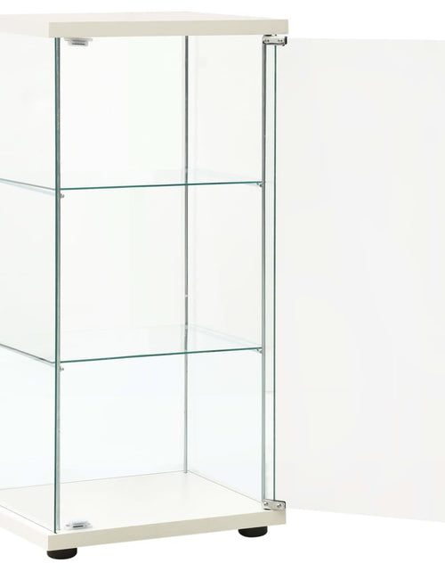 Încărcați imaginea în vizualizatorul Galerie, Dulap depozitare, alb, sticlă securizată
