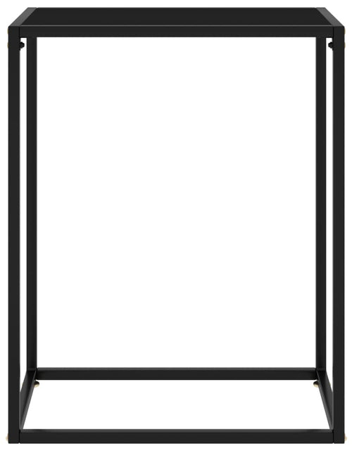 Загрузите изображение в средство просмотра галереи, Masă consolă, negru, 60x35x75 cm, sticlă securizată
