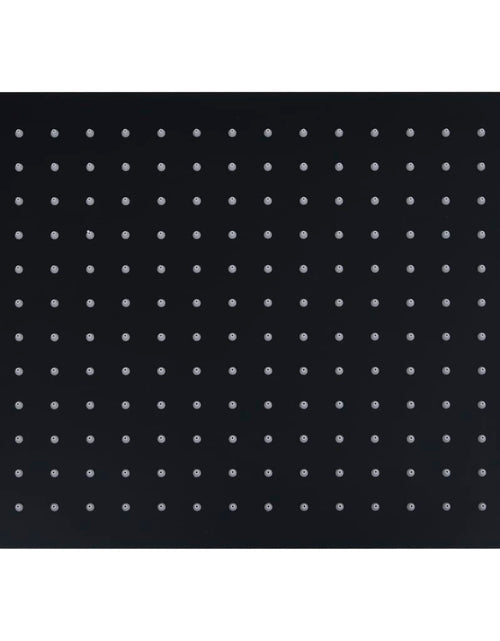 Загрузите изображение в средство просмотра галереи, Cap duș ploaie dreptunghiular, negru, 40x30 cm, oțel inoxidabil
