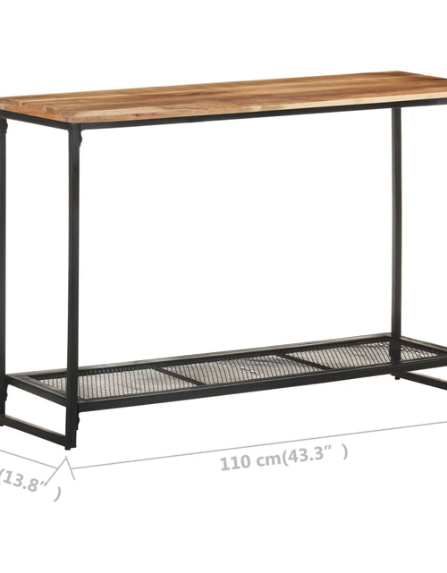 Загрузите изображение в средство просмотра галереи, Masă consolă, 110 x 35 x 75 cm, lemn masiv de acacia
