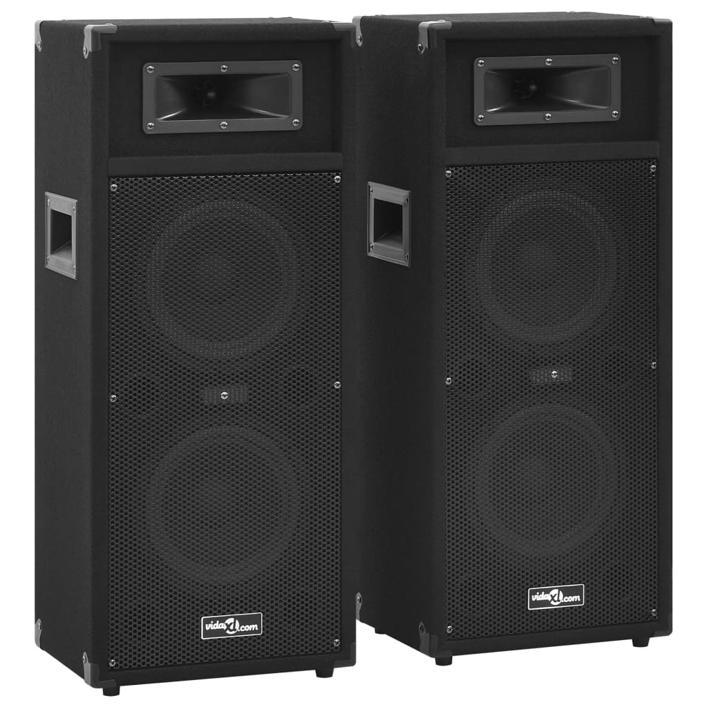 Boxe Hifi pasive de scenă profesionale, 2 buc., negru, 1000 W