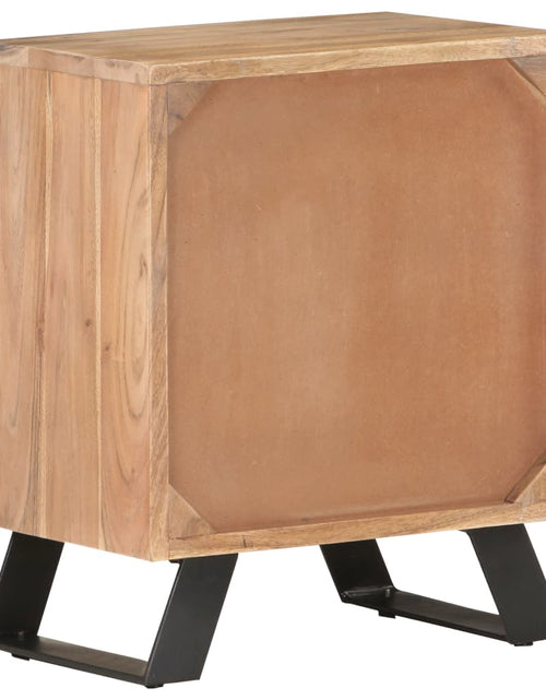 Încărcați imaginea în vizualizatorul Galerie, Noptieră, 40x30x50 cm, lemn masiv de acacia cu margini vii
