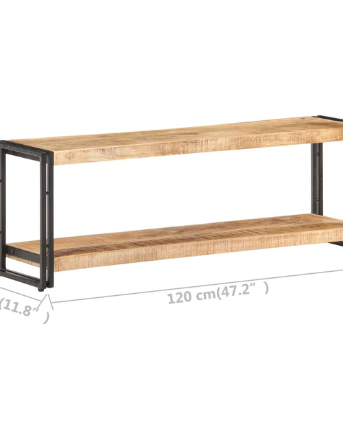 Загрузите изображение в средство просмотра галереи, Comodă TV, 120 x 30 x 40 cm, lemn de mango nefinisat
