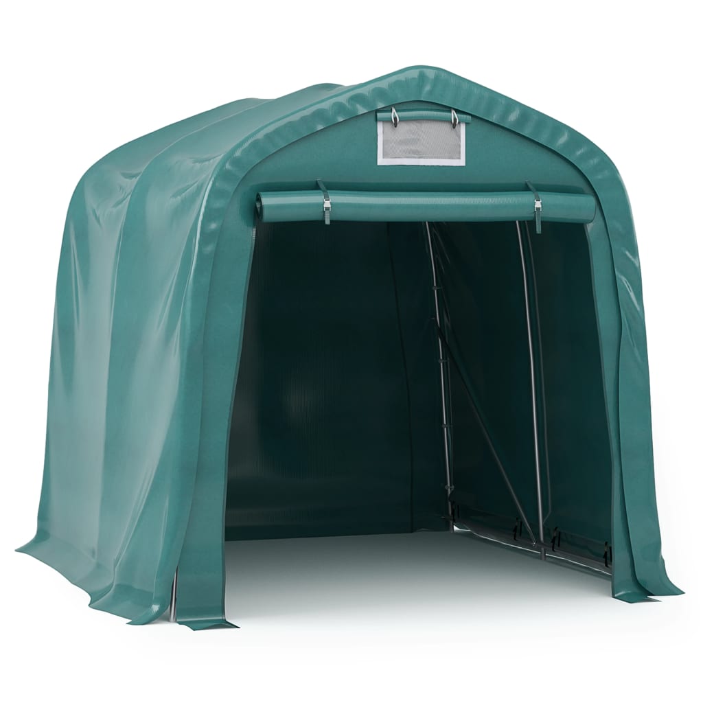 Cort de garaj, verde, 2,4 x 2,4 m, PVC - Lando