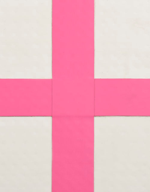 Încărcați imaginea în vizualizatorul Galerie, Saltea gimnastică gonflabilă cu pompă roz 60x100x10 cm PVC
