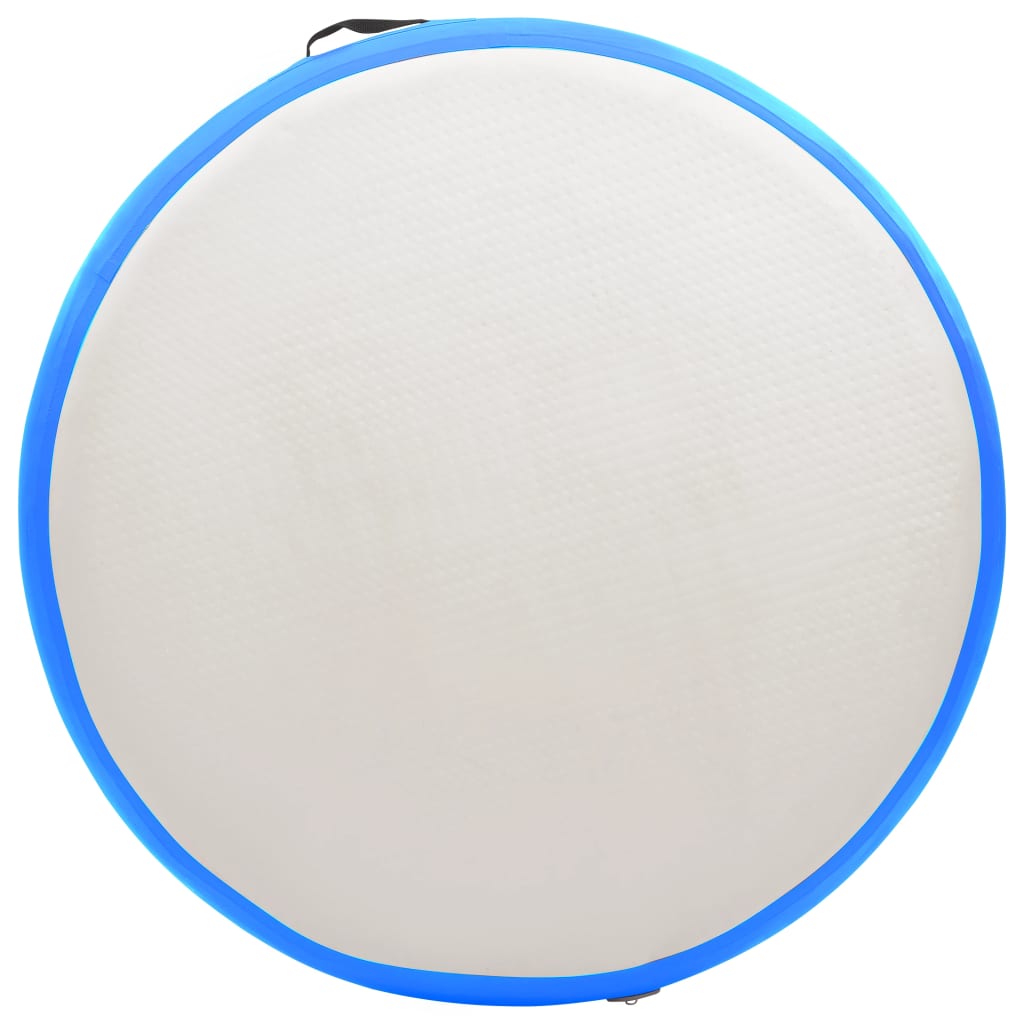 Saltea de gimnastică gonflabilă cu pompă bleu 100x100x15 cm PVC