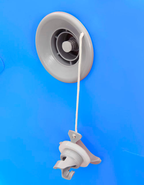 Încărcați imaginea în vizualizatorul Galerie, Rulou de gimnastică gonflabil cu pompă, albastru, 100x60 cm PVC
