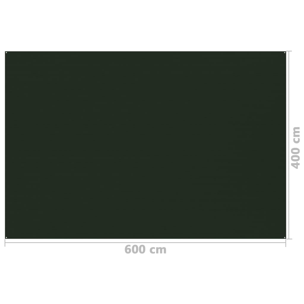 Covor pentru cort, verde închis, 400x600 cm - Lando