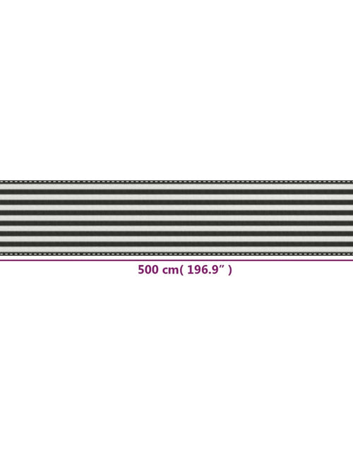 Загрузите изображение в средство просмотра галереи, Paravan de balcon, antracit și alb, 90 x 500 cm, HDPE
