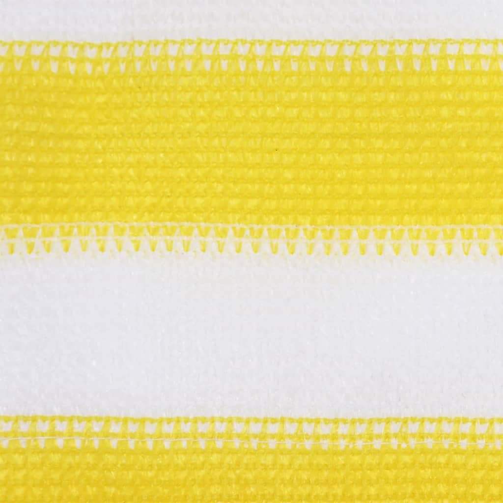 Paravan de balcon, galben și alb, 90x300 cm, HDPE