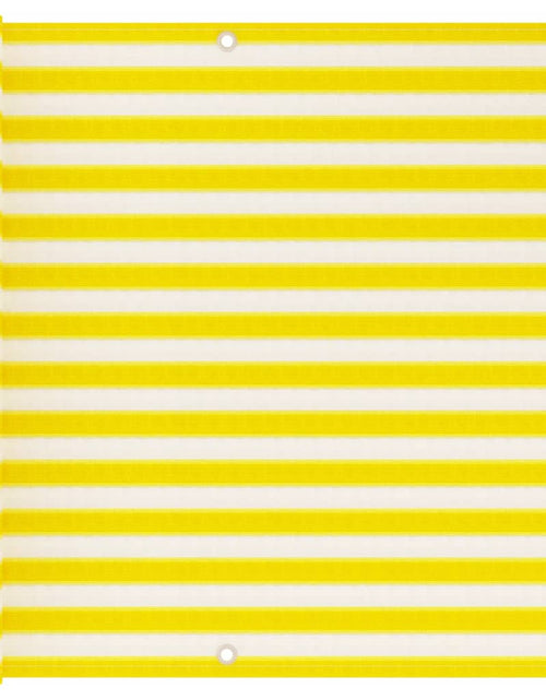 Încărcați imaginea în vizualizatorul Galerie, Paravan de balcon, galben și alb, 90x500 cm, HDPE
