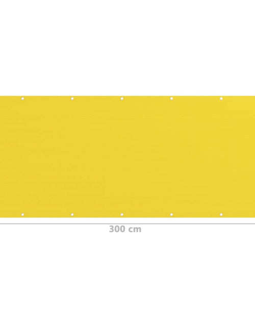 Încărcați imaginea în vizualizatorul Galerie, Paravan de balcon, galben, 120x300 cm, HDPE
