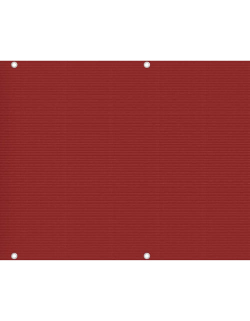 Загрузите изображение в средство просмотра галереи, Paravan de balcon, roșu, 90 x 400 cm, HDPE
