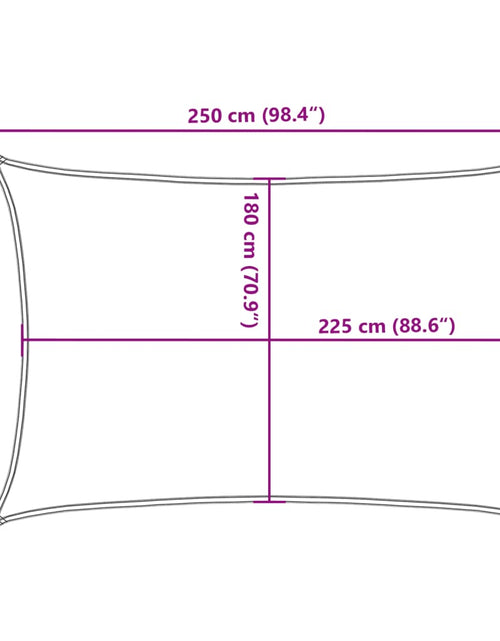 Загрузите изображение в средство просмотра галереи, Pânză parasolar, antracit, 2 x 2,5 m, 160 g/m², HDPE
