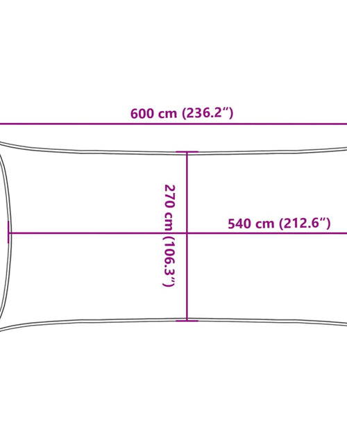 Загрузите изображение в средство просмотра галереи, Pânză parasolar, antracit, 3 x 6 m, HDPE, 160 g/m²
