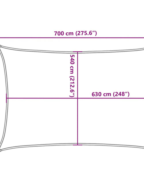 Загрузите изображение в средство просмотра галереи, Pânză parasolar, antracit, 6x7 m, HDPE, 160 g/m²
