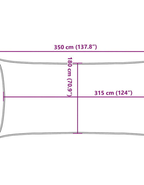 Загрузите изображение в средство просмотра галереи, Pânză parasolar, bej, 2x3,5 m, HDPE, 160 g/m²
