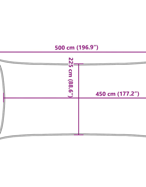 Загрузите изображение в средство просмотра галереи, Pânză parasolar, crem, 2,5 x 5 m, HDPE, 160 g/m²
