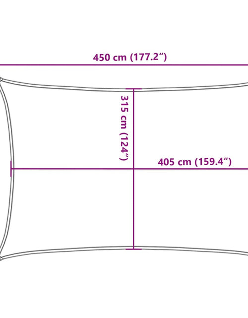 Загрузите изображение в средство просмотра галереи, Pânză parasolar, crem, 3,5 x 4,5 m, HDPE, 160 g/m²
