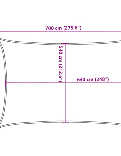 Загрузите изображение в средство просмотра галереи, Pânză parasolar, crem, 6x7 m, HDPE, 160 g/m²
