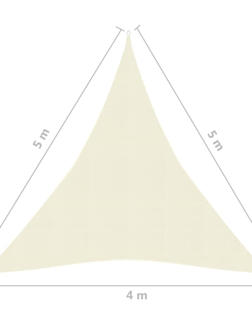 Загрузите изображение в средство просмотра галереи, Pânză parasolar, crem, 4x5x5 m, HDPE, 160 g/m²
