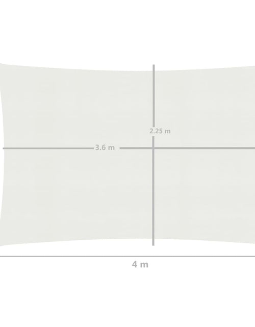Încărcați imaginea în vizualizatorul Galerie, Pânză parasolar, alb, 2,5x4 m, HDPE, 160 g/m²
