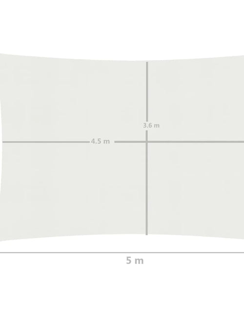 Încărcați imaginea în vizualizatorul Galerie, Pânză parasolar, alb, 4 x 5 m, HDPE, 160 g/m²
