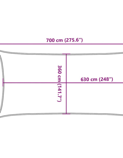 Загрузите изображение в средство просмотра галереи, Pânză parasolar, alb, 4 x 7 m, HDPE, 160 g/m²
