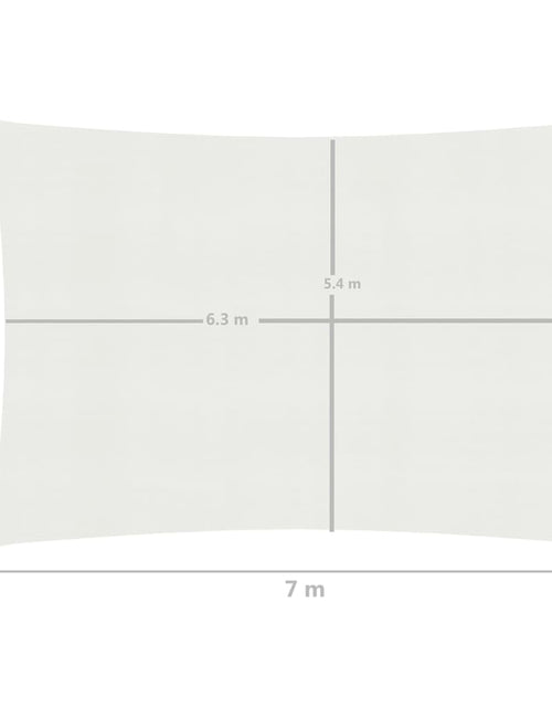 Încărcați imaginea în vizualizatorul Galerie, Pânză parasolar, alb, 6x7 m, HDPE, 160 g/m²
