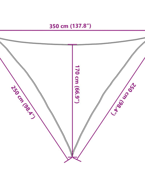 Încărcați imaginea în vizualizatorul Galerie, Pânză parasolar, alb, 2,5 x 2,5 x 3,5 m, HDPE, 160 g/m²
