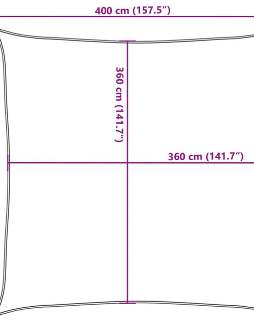 Загрузите изображение в средство просмотра галереи, Pânză parasolar, verde deschis, 4x4 m, HDPE, 160 g/m²
