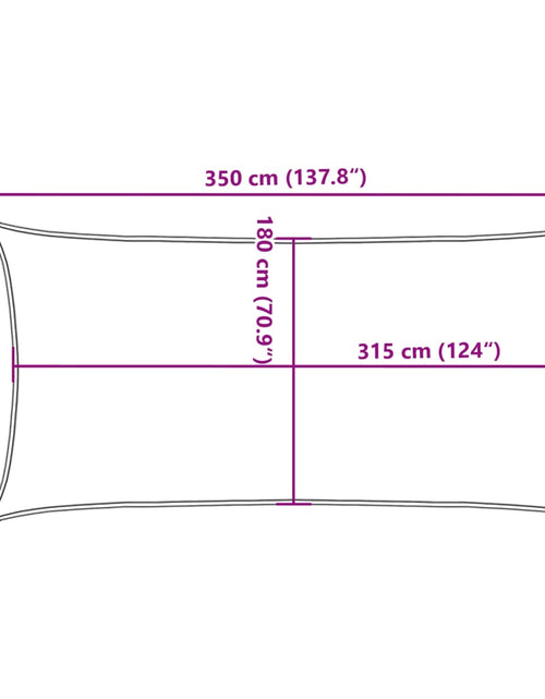 Загрузите изображение в средство просмотра галереи, Pânză parasolar verde dreptunghiular 2x3,5 m HDPE 160 g/m²
