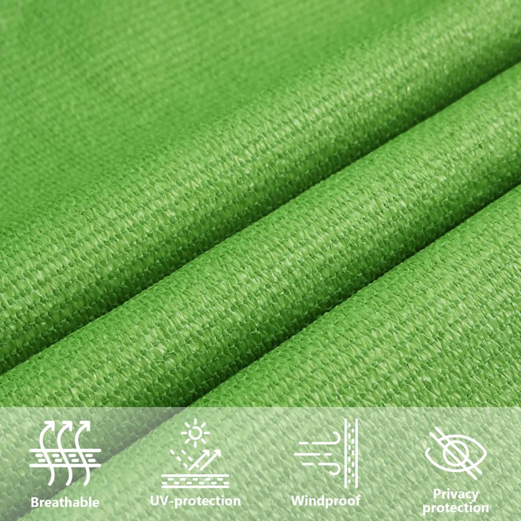 Pânză parasolar, verde deschis, 3x5 m, HDPE, 160 g/m²