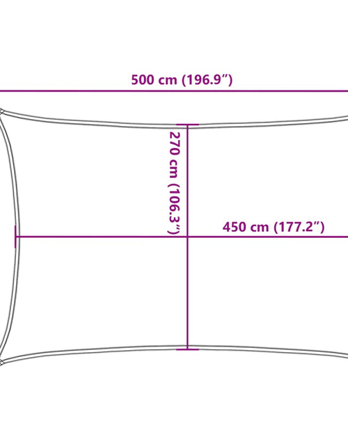 Загрузите изображение в средство просмотра галереи, Pânză parasolar, cărămiziu, 3x5 m, 160 g/m² , HDPE
