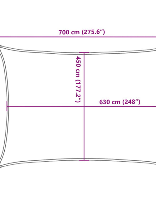 Загрузите изображение в средство просмотра галереи, Pânză parasolar, cărămiziu, 5x7 m, HDPE, 160 g/m²
