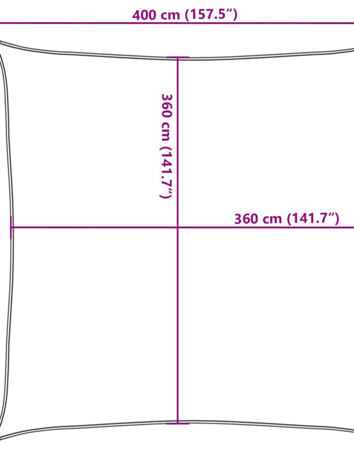 Загрузите изображение в средство просмотра галереи, Pânză parasolar, gri taupe, 4 x 4 m, HDPE, 160 g/m²
