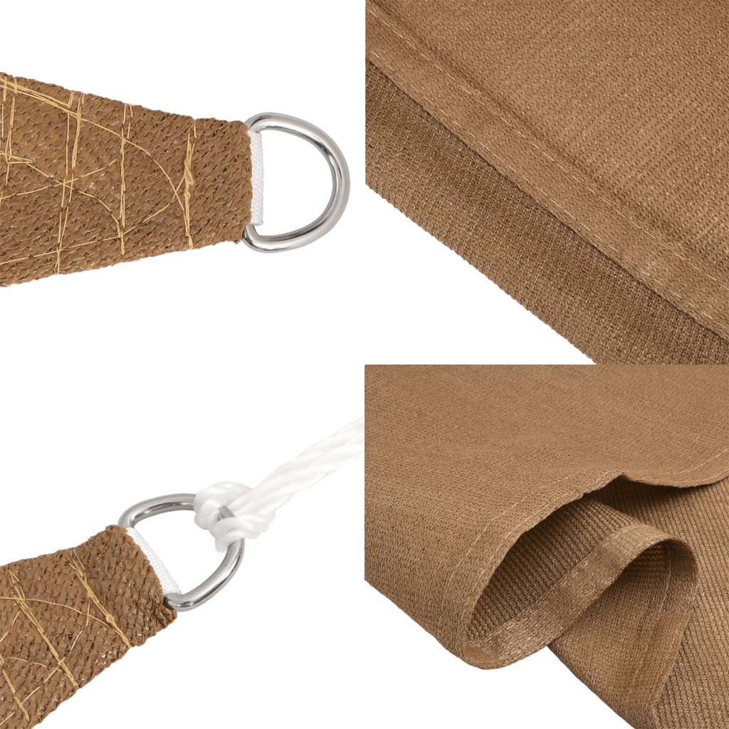 Pânză parasolar, gri taupe, 4,5x4,5 m, HDPE, 160 g/m²