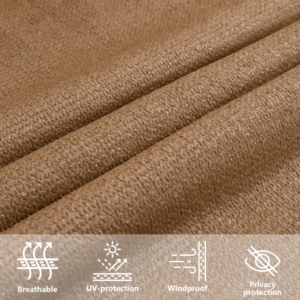 Pânză parasolar, taupe, 2x5 m, HDPE, 160 g/m²