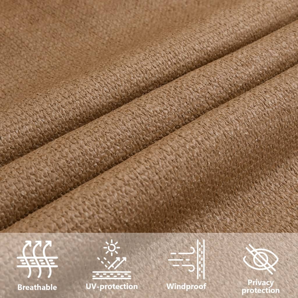 Pânză parasolar, gri taupe, 2,5x3,5 m, HDPE, 160 g/m²