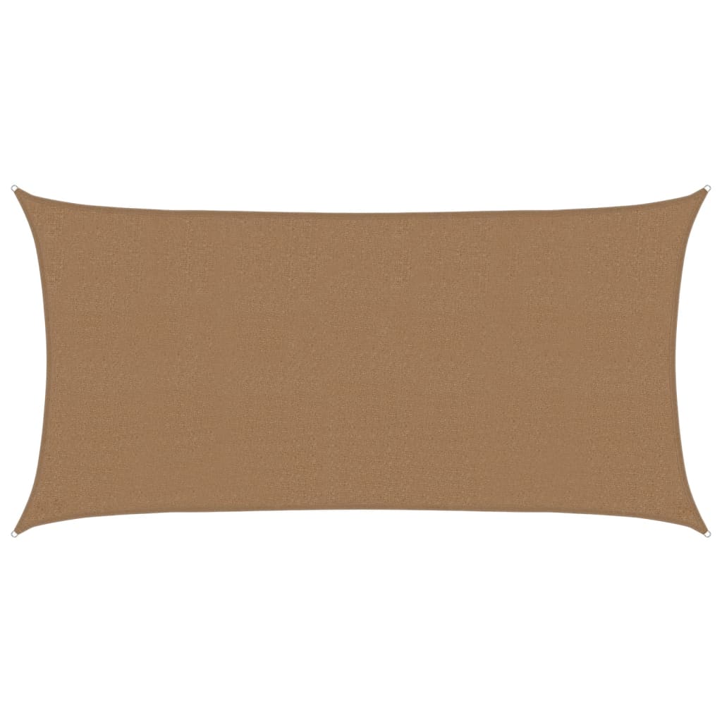 Pânză parasolar, gri taupe, 2,5x4,5 m, HDPE, 160 g/m²