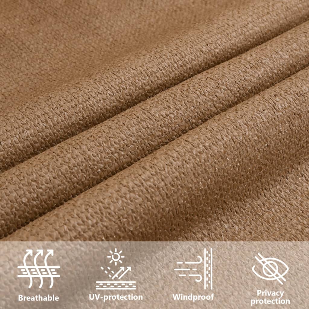 Pânză parasolar, gri taupe, 2,5x4,5 m, HDPE, 160 g/m²