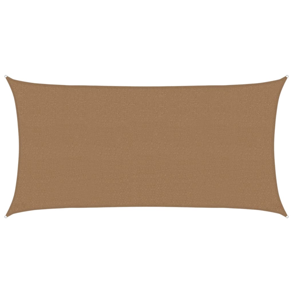 Pânză parasolar, gri taupe, 2,5x5 m, HDPE, 160 g/m²