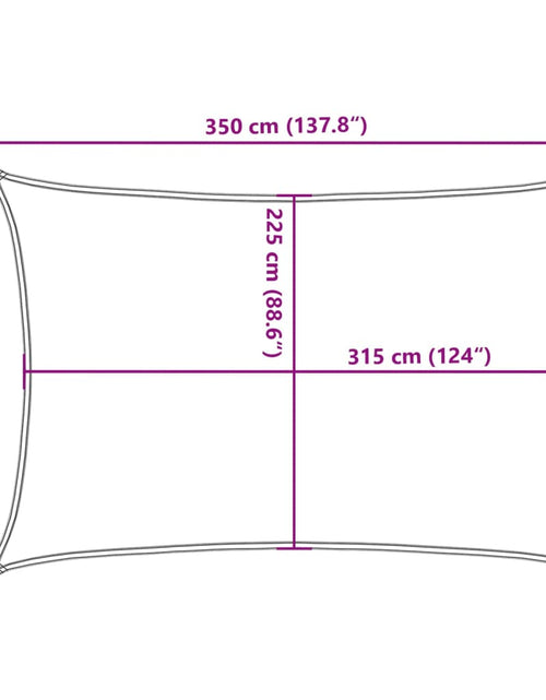 Загрузите изображение в средство просмотра галереи, Pânză parasolar, verde închis, 2,5x3,5 m, HDPE, 160 g/m²
