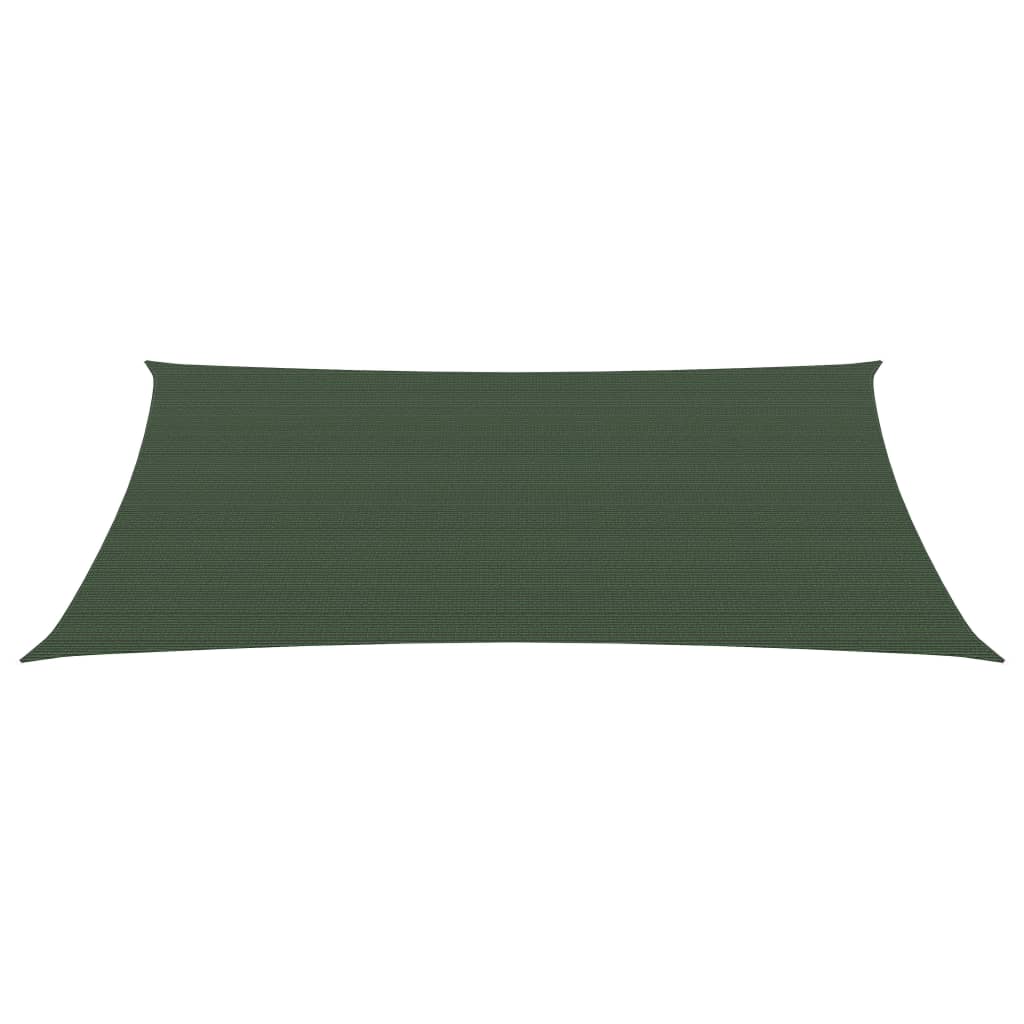 Pânză parasolar, verde închis, 2,5x4 m, 160 g/m², HDPE