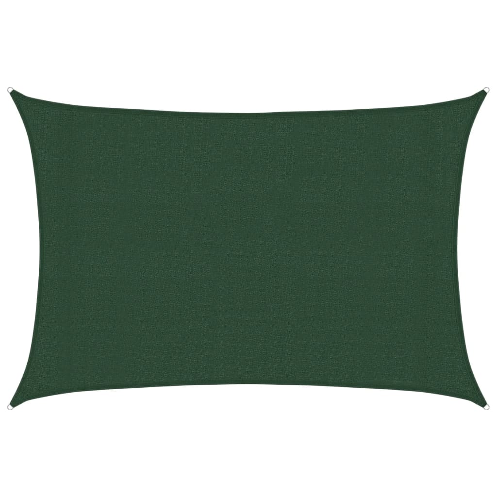 Pânză parasolar, verde închis, 3x5 m, HDPE, 160 g / m²