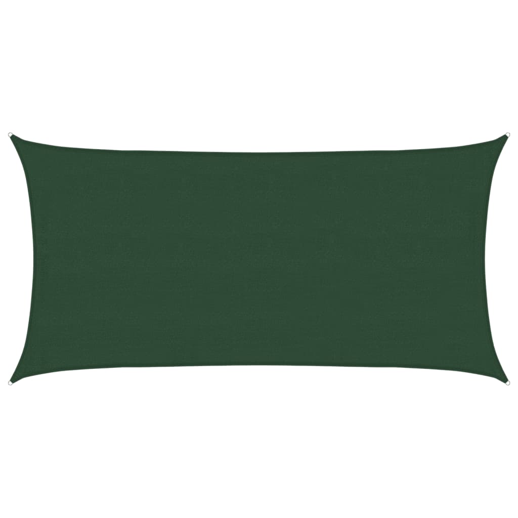 Pânză parasolar, verde închis, 4x7 m, HDPE, 160 g/m²