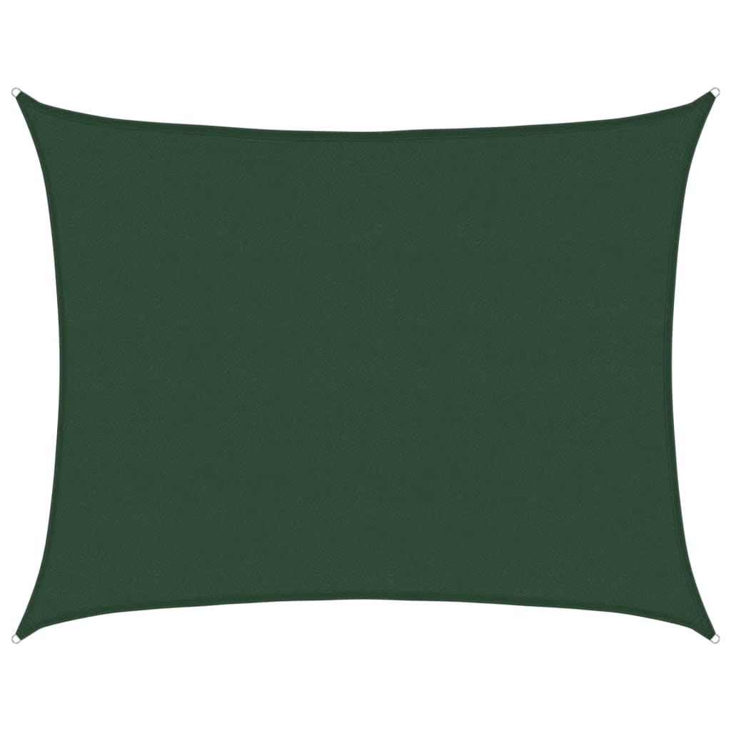 Pânză parasolar, verde închis, 6x7 m , HDPE,160 g/m²